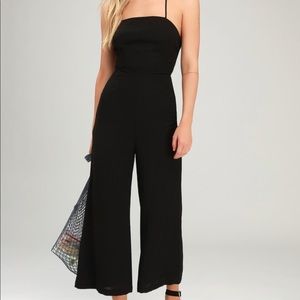 NWT Love, Fire Wide Leg Jumpsuit Criss Cross front
